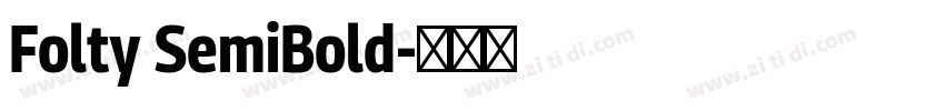Folty SemiBold字体转换